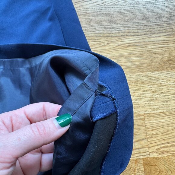 Lafayette 148 Navy Blue Shift Dress Size 8 - Picture 8 of 10